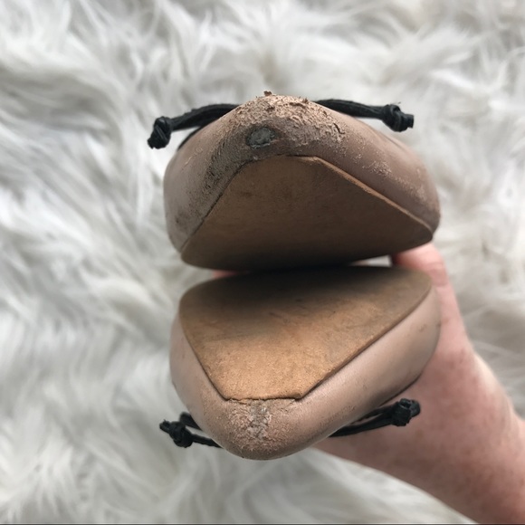 COACH Nude Leather Flats "Radient" Style - Picture 5 of 8